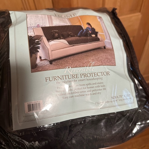 Sofa reversible cover! Black and grey color! - Picture 5 of 5